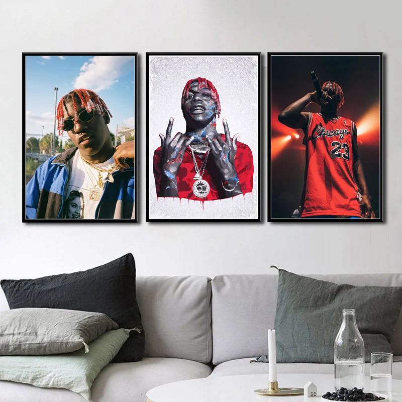 Lil Yachty хип-хоп рэп музыка ПЕВЕЦ звезда рэпер Искусство Живопись Шелковый Холст