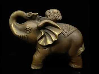 

Chinese Antique Brass Elephant Model Statue