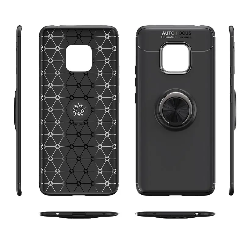 Чехол для huawei mate 20 Pro 20 X, металлический Невидимый кольцевой кронштейн, ТПУ чехол mate 10 Pro, чехол для транспортного средства, магнитная поглощающая крышка