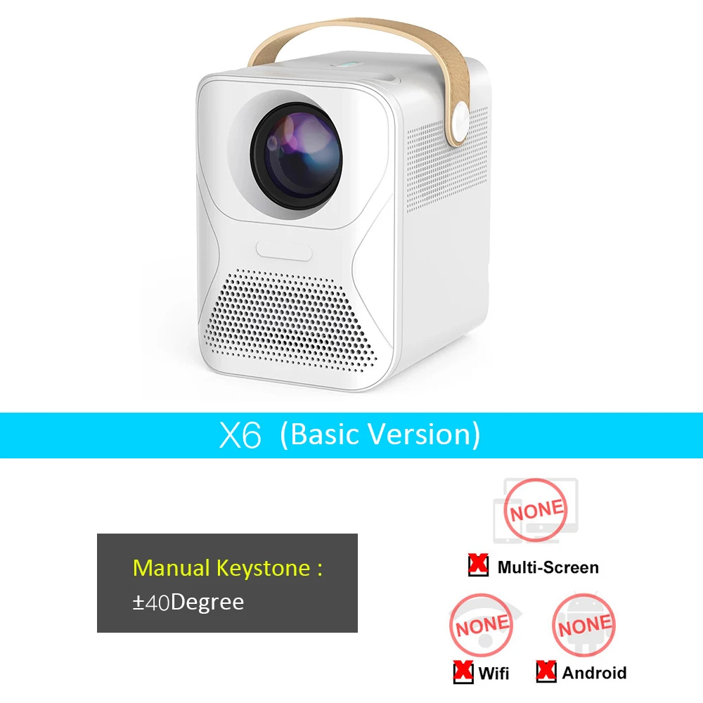 projectors for sale VCHIP X6 4K Projector Home projector mini Proyector For Home Theater WiFi tv full hd Protable Media Player Christmas projector vankyo projector Projectors