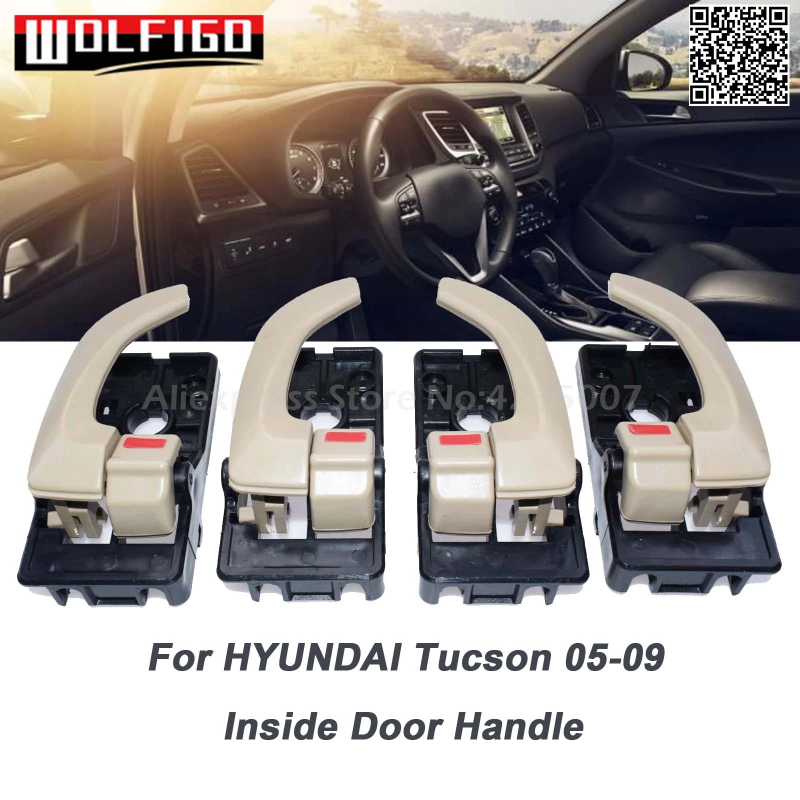 WOLFIGO новые внутренние дверные ручки для Hyundai Tucson 826102E000 82620-2E000 | Автомобили и