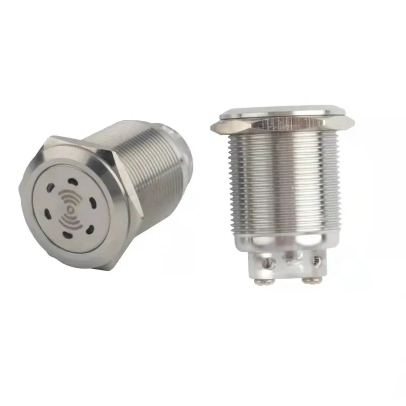 

16mm/19m/22mm LED Buzzer Metal Pulse Band Red LED Intermittent Flashing Continuous sound production Lamp Connection Metal Alarm