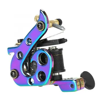 

10 Wrap Coils Professional Alloy Colorful Tattoo Machine Liner Shader Tattoo Gun Permanent Make Up Beauty Tool