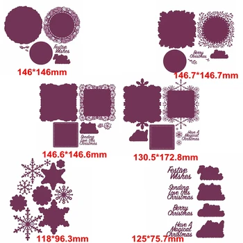 

Flourishing Border Frame Metal Cutting Dies Frame&Stars&Phrases Die Cuts For Card Making DIY New 2019 Embossed Crafts Cards