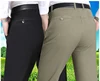 Spring Autumn Middle-aged Casual Trousers Men's Straight Slacks High Waists Dad's Thin Thick Breathable Cotton Male Suit Pants ► Photo 3/6