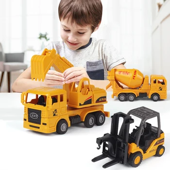 

top 10 Multifunctional engineering vehicle mode dump truck excavator engineering vehicle child excavator model car boy toy