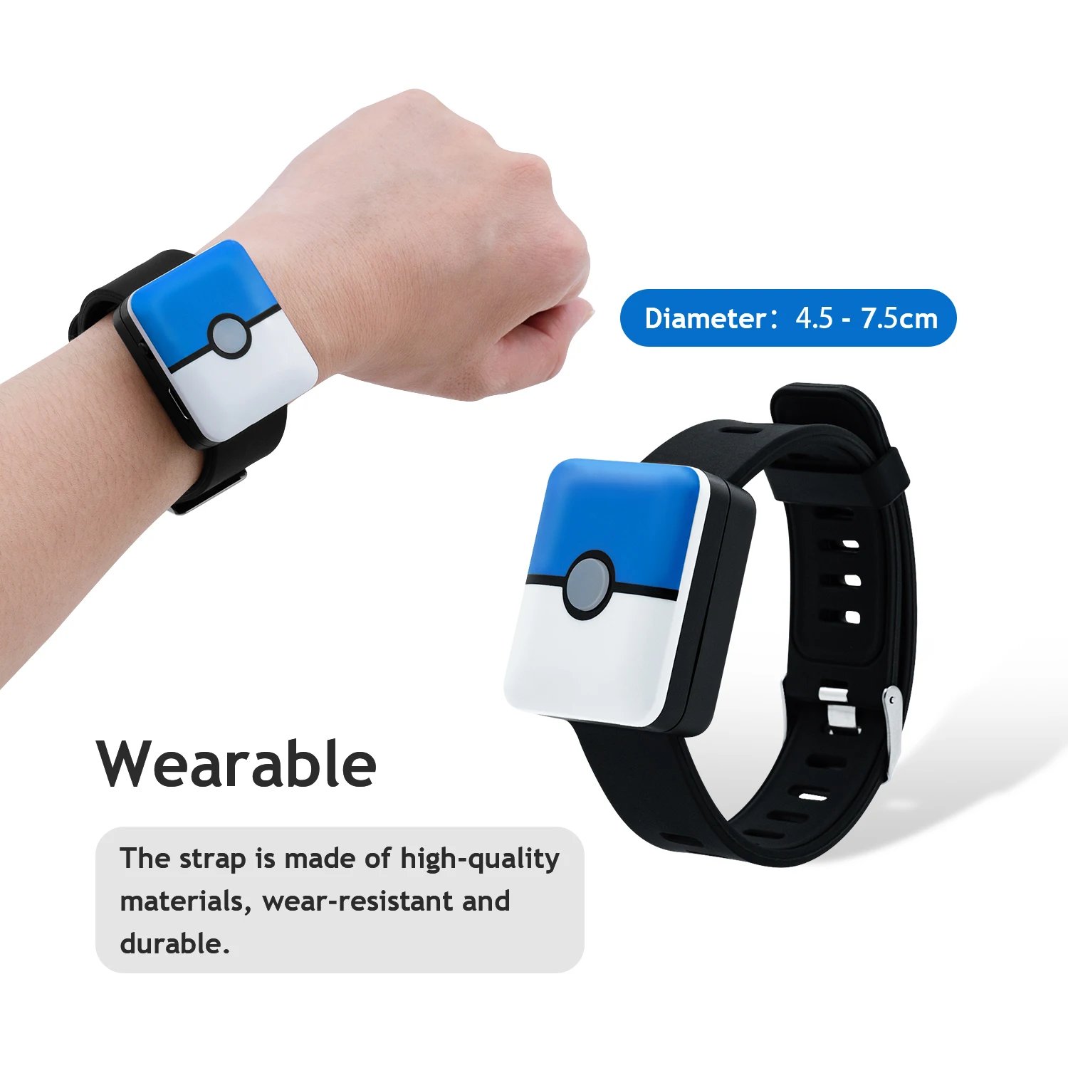 Auto Catch Bracelet Pokemon Plus Gaming for Bluetooth-compatible Rechargeable Bracelet Wristband for Android/IOS