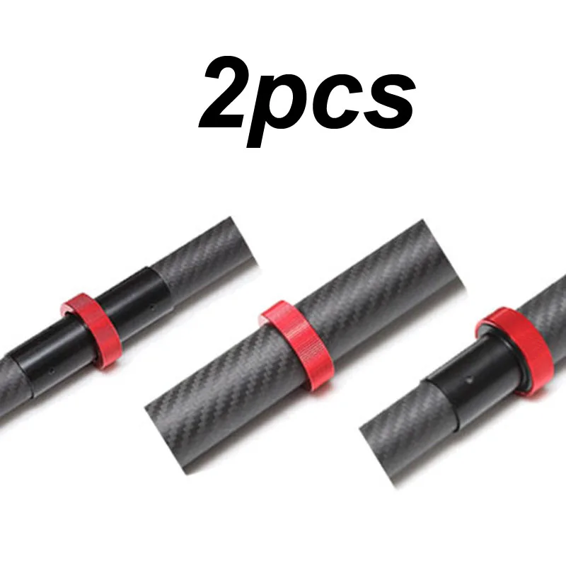 

2PCS 25mm/30mm Carbon Tube Connector Quick Release Folding Arm Connection Adapter for RC Plant Agriculture UAV Drone Black