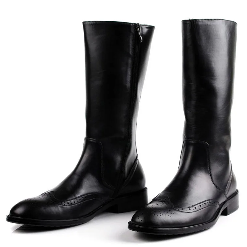 genuine leather riding boots