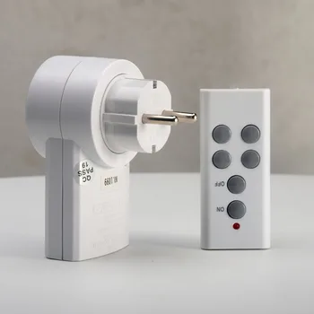 

ES9938G 1 Remote Controller Safe Durable Professional Intelligent EU Plug Electrical Energy Saving Practical Switch Socket