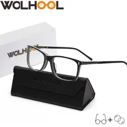 Классический квадратный рецепт очки для мужчин ацетатные оптические очки синий свет Блокировка близорукость прогрессивные
