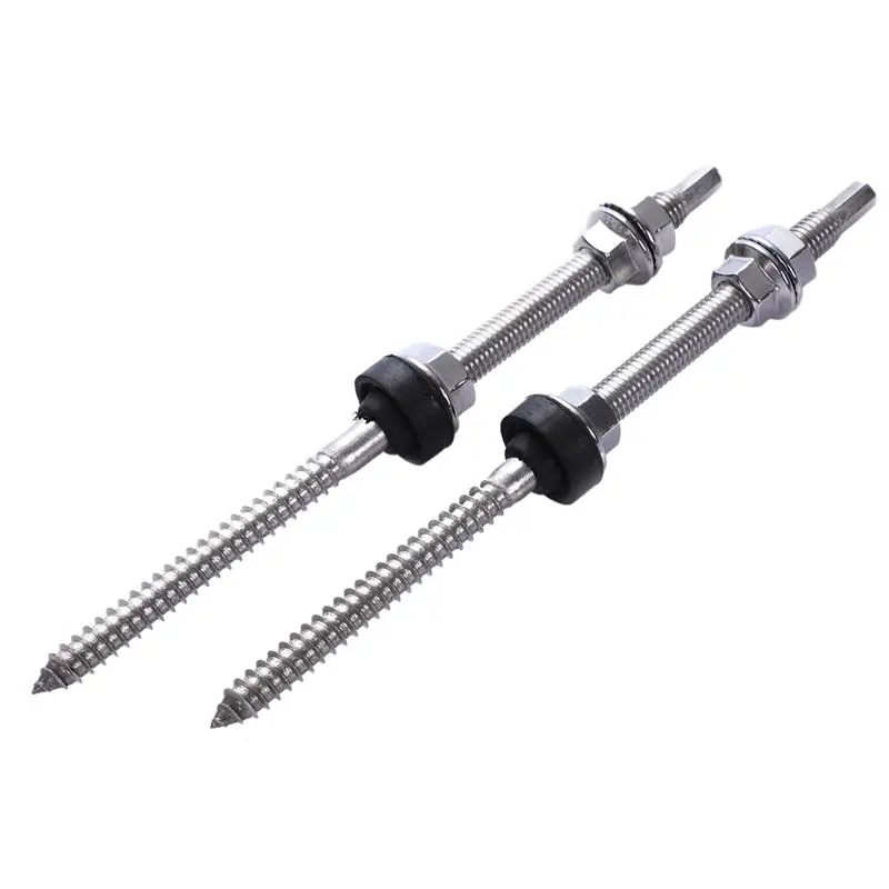 

M10-200 Silver Tone Solar Panel Mounting Double Thread for Yacht/Solar Panel