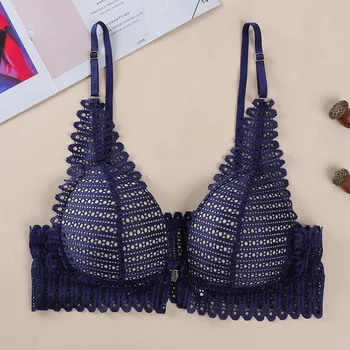 

New Women Wireless Front Closure Bras Sexy Lace Push Up Bras Comfort Lingeries Backless Bralette Bra