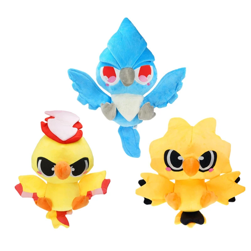 伝説の鳥ポケモンぬいぐるみかわいいかわいいアニメプラシ天フリーザーサンダーmoltresソフトぬいぐるみエルフ子供のおもちゃクリスマスプレゼント Null Aliexpress