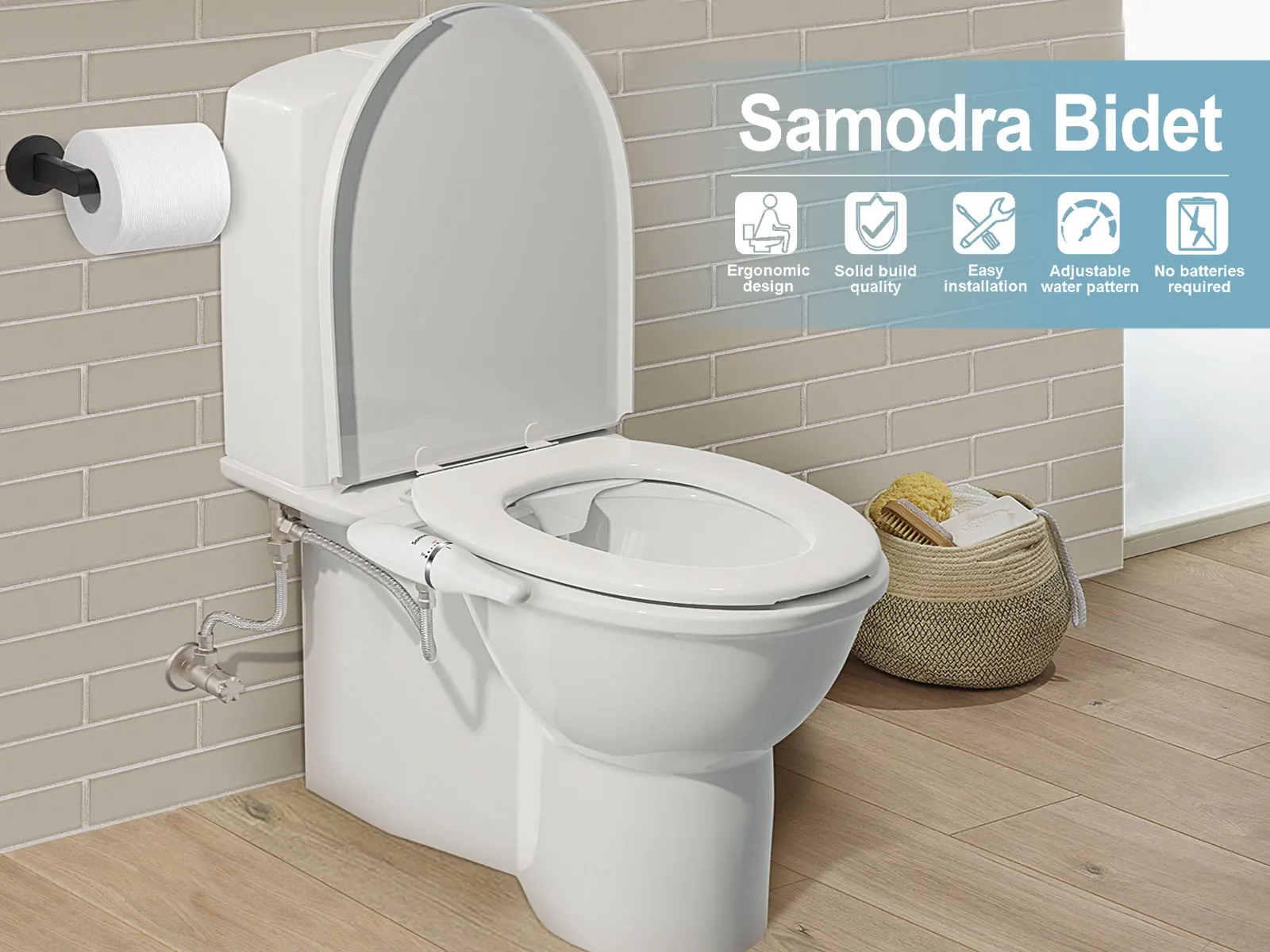 Samodra Wc Bidet Bidet Wc Bril Bevestiging Met Messing Inlaat Waterdruk Badkamer Hygiënische Douche - AliExpress Woninginrichting