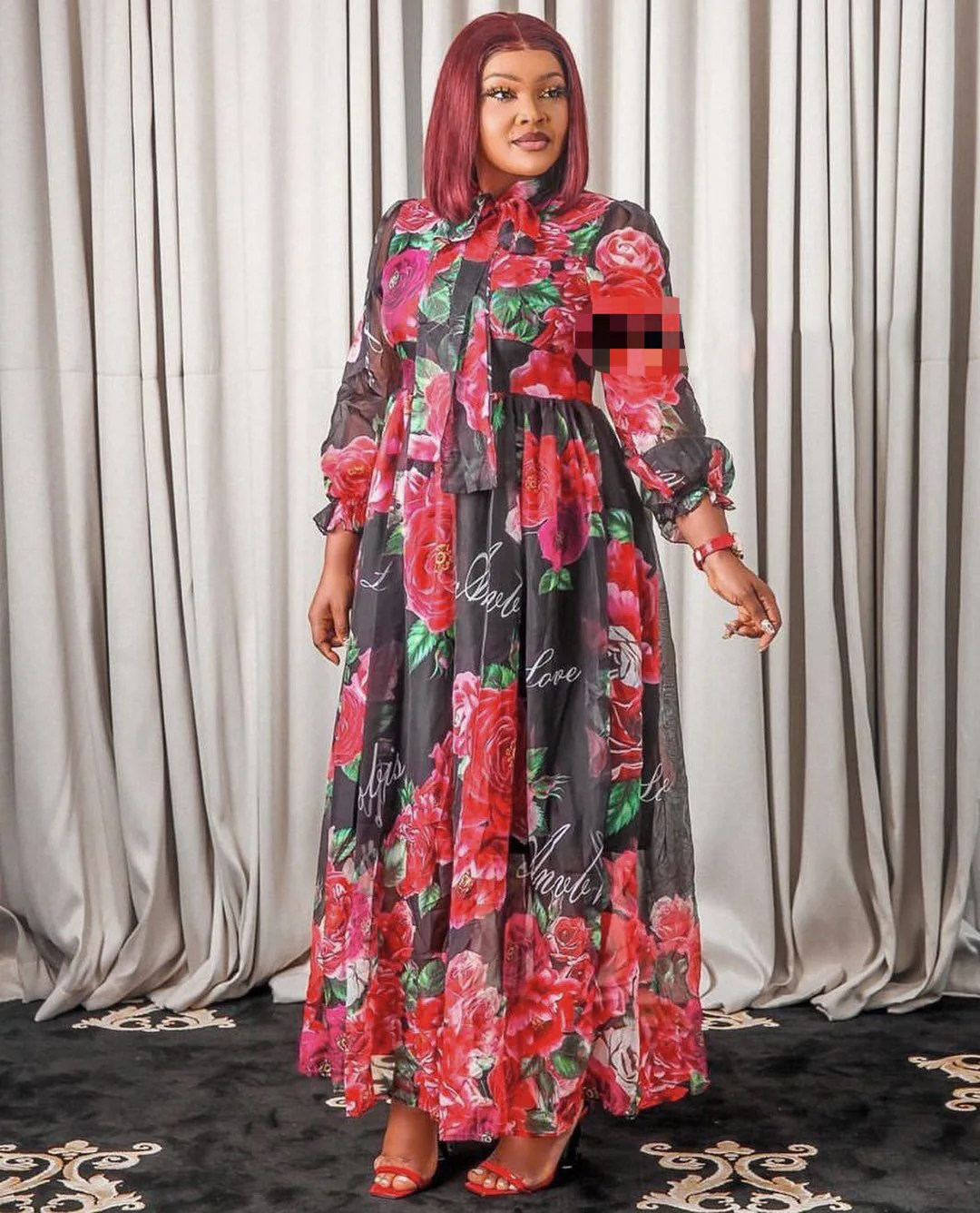 Afrikaanse Voor Vrouwen Plus Size Kleding Sexy Flower Lange Maxi Traditionele Etnische Stijl Robe Africaine Femme - AliExpress