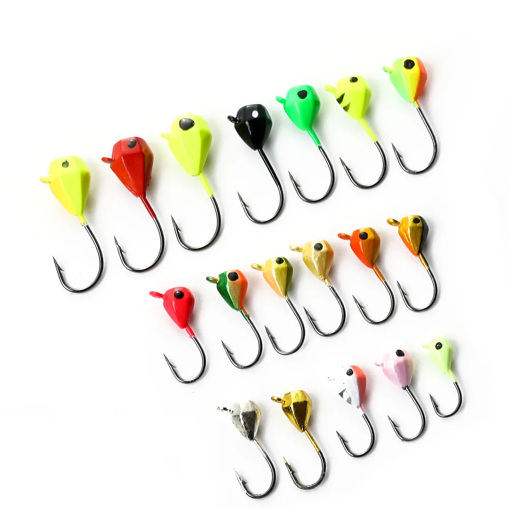 5pcs//lot Sharped Lead Jig Head Hook Jigging Bait Fishing Hook with Spoon