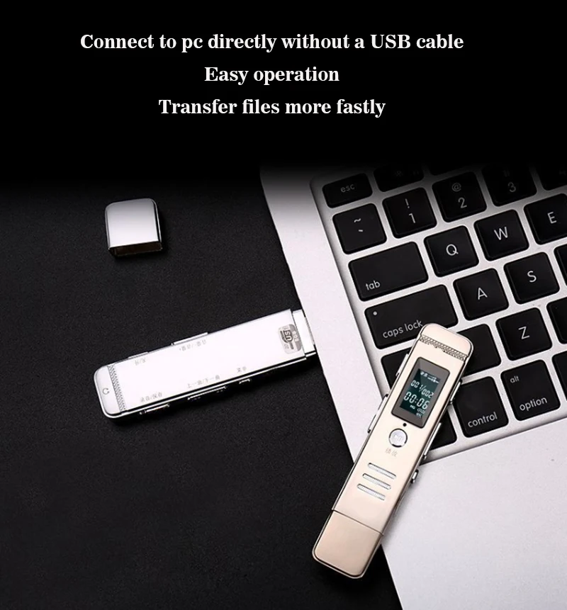 Telele 8 Гб 16 USB ЖК экран цифровой Аудио Диктофон MP3 плеер Поддержка многоязычного