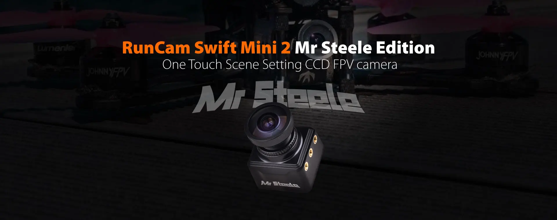 RunCam Swift Mini 2 Steele Edition 2,5 мм FOV140 ° широкоугольный объектив поддерживает все сцены RC Дрон вертолет аксессуары
