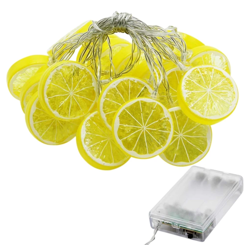 

Star 20 LED 10.3 ft Lemon String Lights Battery Operated for Indoor Wedding Party Christmas Tree Bedroom Decoration, Warm White
