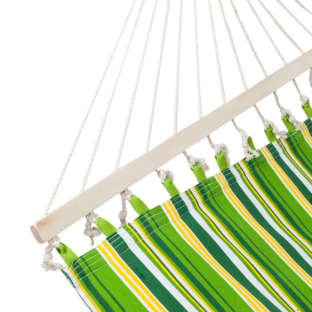 2-Person Double Hammock with Detachable Pillow Spreader Bar 300 lb Capacity For Children Adult Outdoor Backpacking Travel