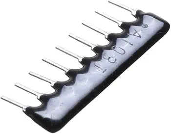 

9Pin Resistor Network Array 1K 10K 100K ohm DIP Exclusion Network Resistor (Pack of 10)
