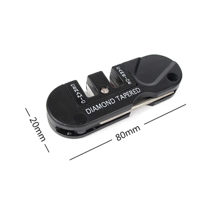Мини-точилка инструмент складной Открытый выживания Охота Туризм Кемпинг портативный заточка камня DEC889