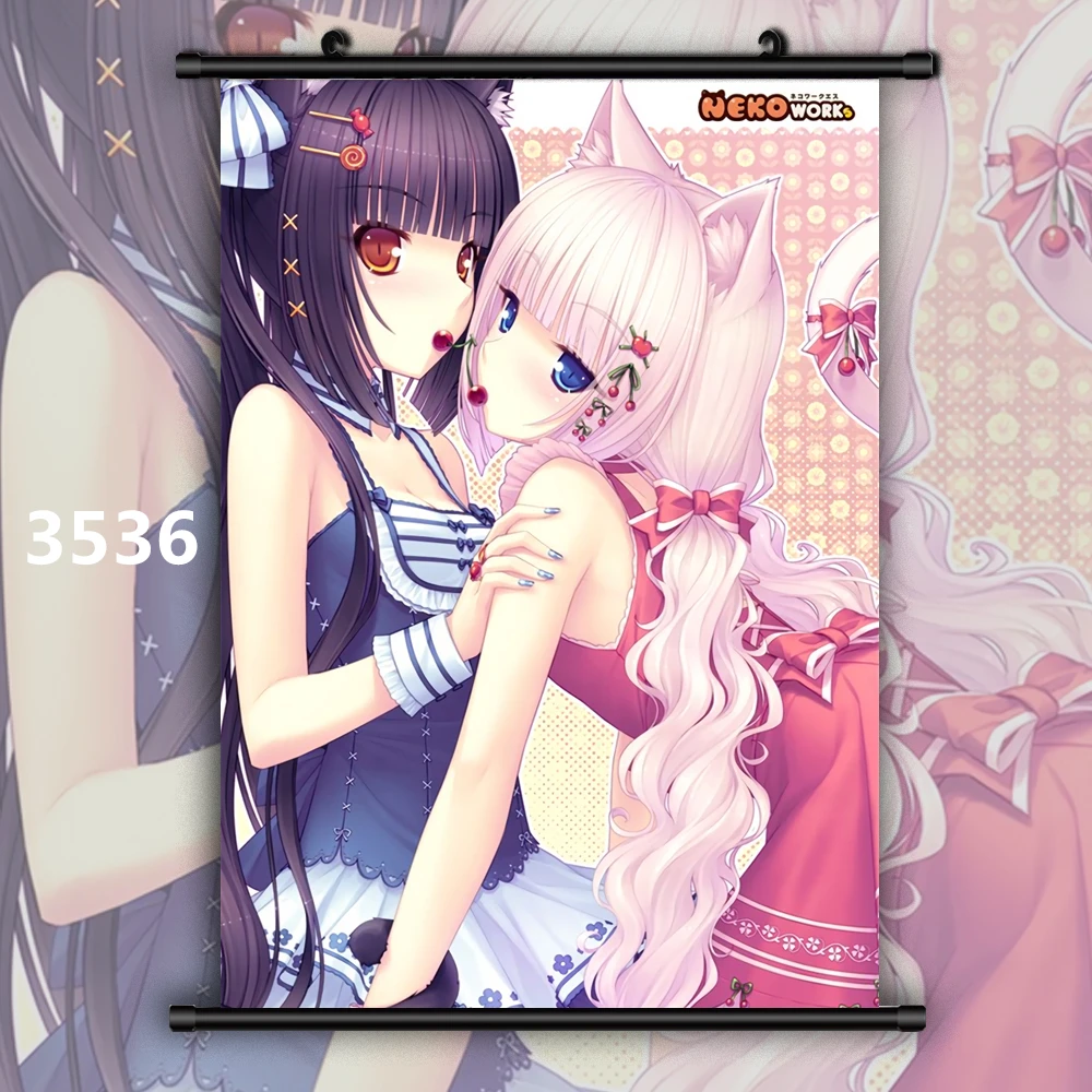 NekoPara Neko Para Chocolat ваниль Аниме Манга плакат в рулоне - Цвет: 3536