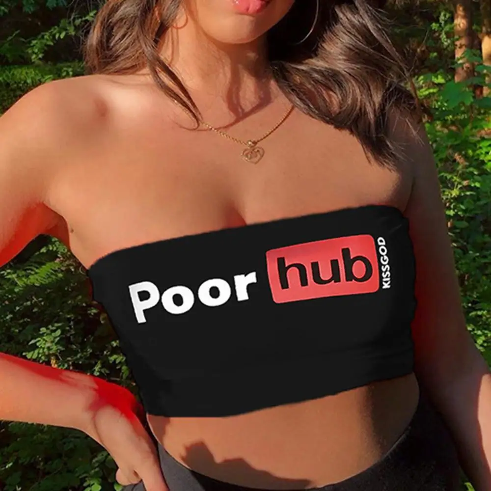 

Crop Top Sexy Women's Summer Sexy Letter Print Umbilical Tube Top Female Wrapped Chest Sexy Clubwear Tank Crop Tops hot TT3M