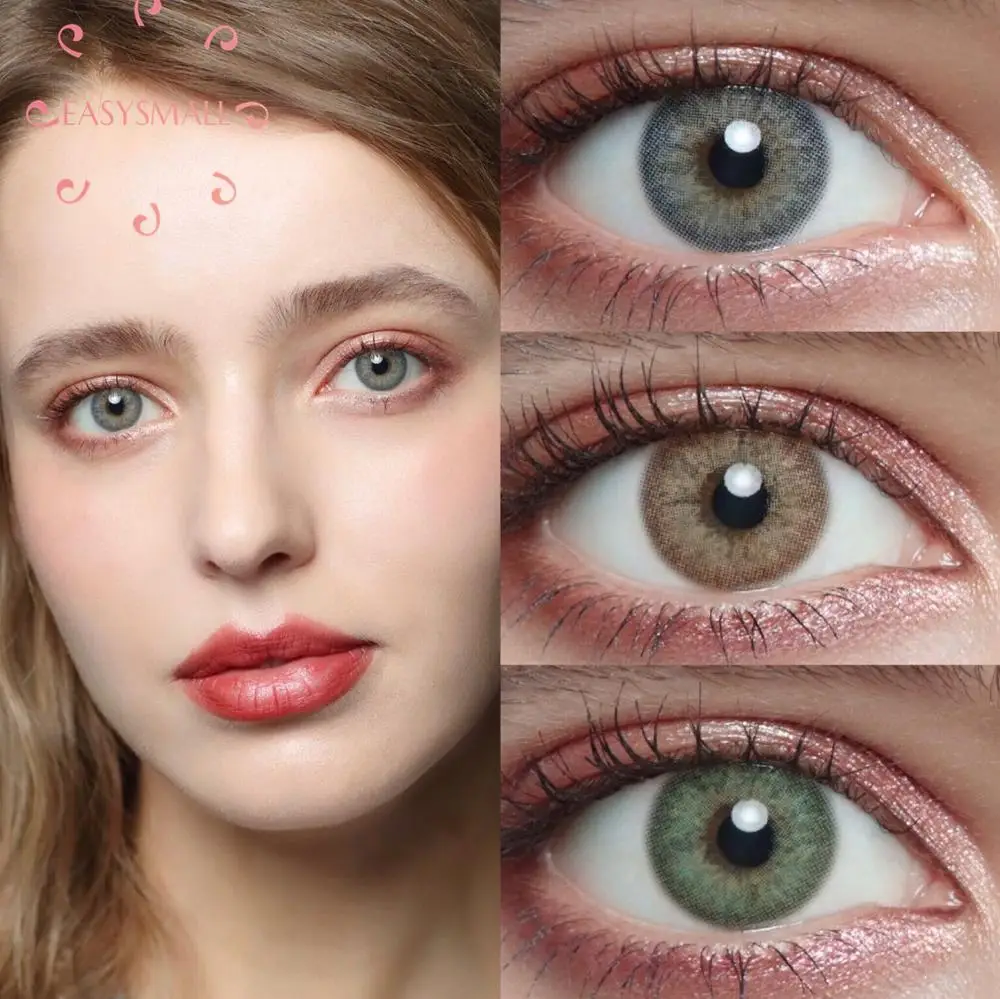 Easysmall small pupil Eyes Contacts Colored Contact Lenses Cosmetic