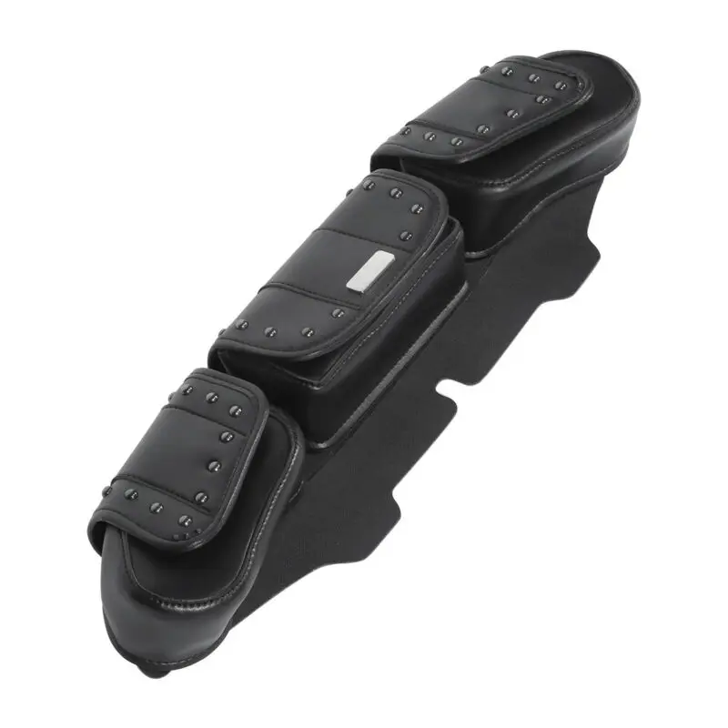 Мотоцикл ветровое стекло сумки Тройная сумка 3 кармана для Harley Touring FLHT FLHX FLHTK 96-13