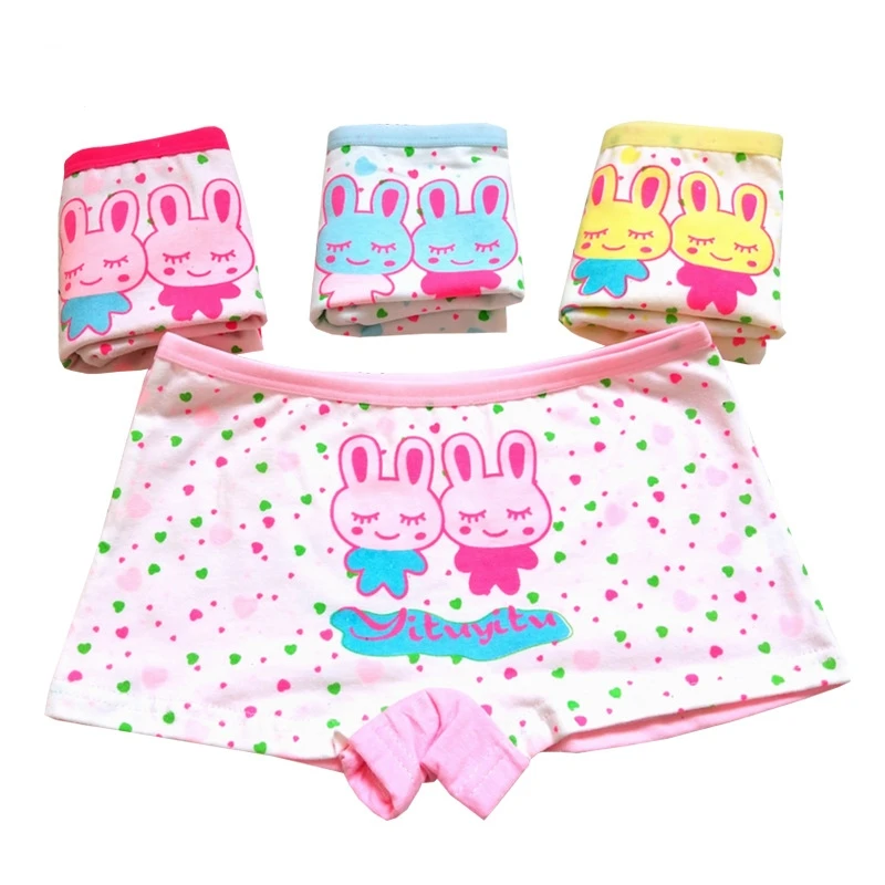 random color 12pcs 12 шт., хлопковые трусы для девочек, милые детские трусы с рисунком, дышащее и удобное нижнее белье, детские трусы - Цвет: random color 12pcs