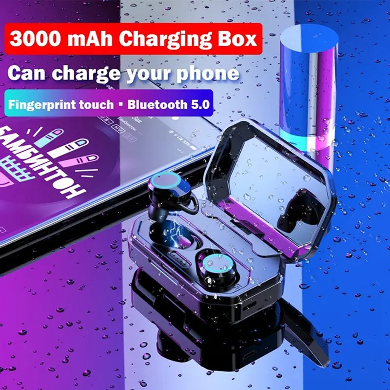 Mini X6 Bluetooth 5.0 Touch Control IPX6 Waterproof HIFI Super Bass Sound Wireless Quick Connect Smart Earbuds Of all System