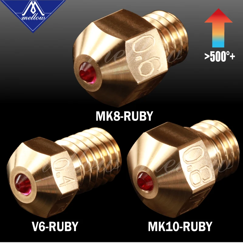 3D-принтер Mellow NF-v6/mk10/mk8 красный распылитель для Flashforge Micro Swiss Cr10 Mk8 V6 Hotend | Компьютеры