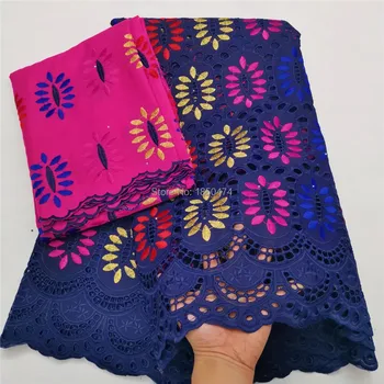 

Dubai Swiss Voile Lace In Switzerland 100%Cotton 7Yards Suit Fabric Fabric Fashion Style For Women High Quality African Lace HLS