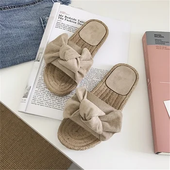 

Woman Sandals For Women Beach Shoes Bow Slip On Gladiator Sandals Women Fashion Summer Footwear Flat Sandals Female shoes