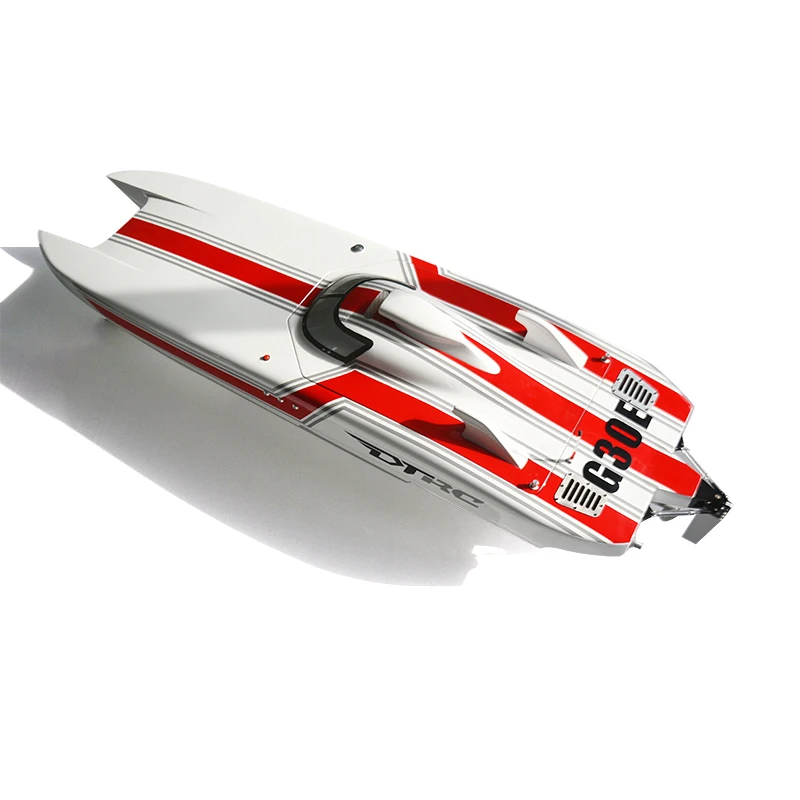 G30E Red Fiber Glass 70KM/H Gasoline Racing ARTR RC Boat 30CC W/ Radio System THZH1182 2