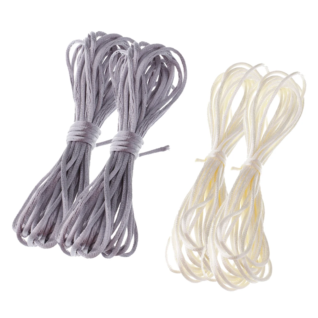 4 Bundles Mixed Crafts String DIY Jewelry Making String Waxed Cord for Bracelet Pendant Necklace Thread