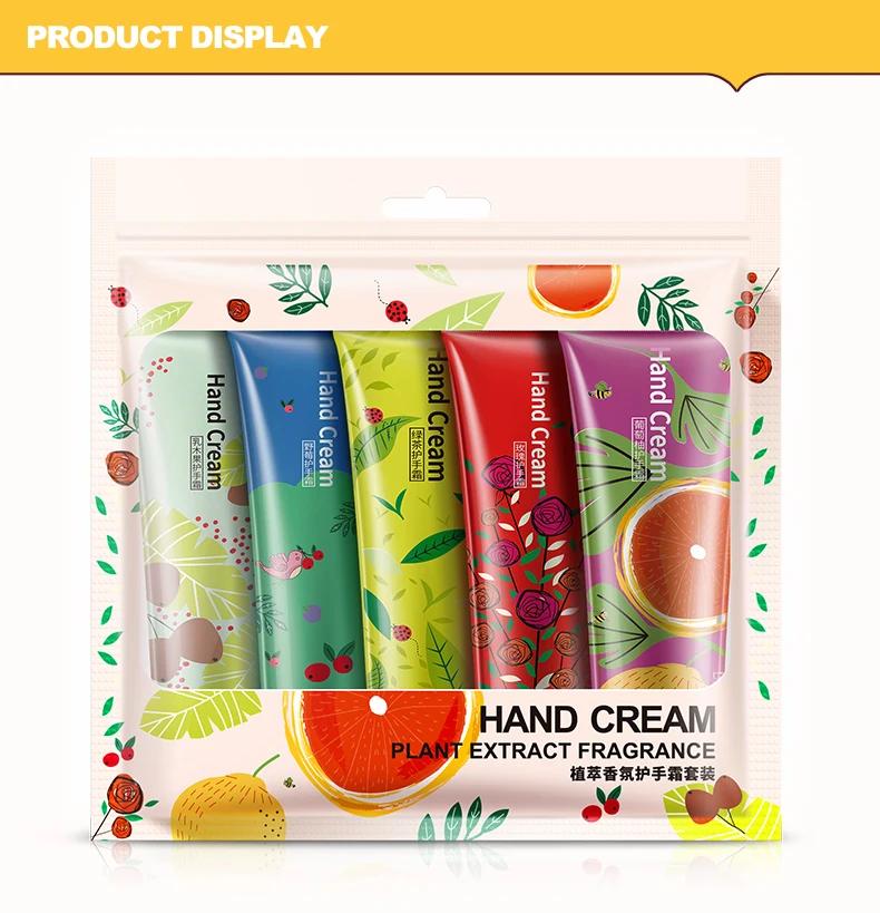 BIOAQUA Plant flavor Hand Cream Set Moisturizing Hydra Moisturizing Nourishing Anti-chapping Whitening skin care set 30g