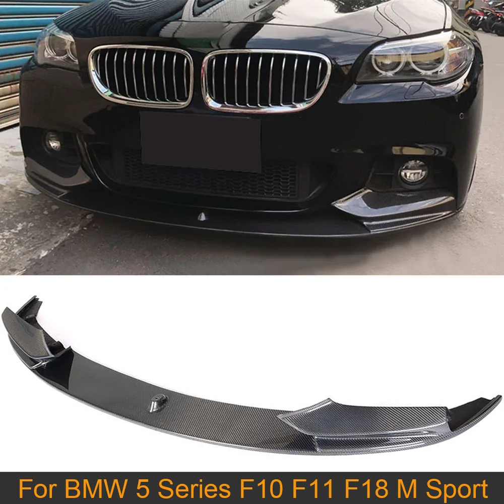 Автомобильный передний бампер из углеродного волокна спойлер для BMW 5 серии F10 F11