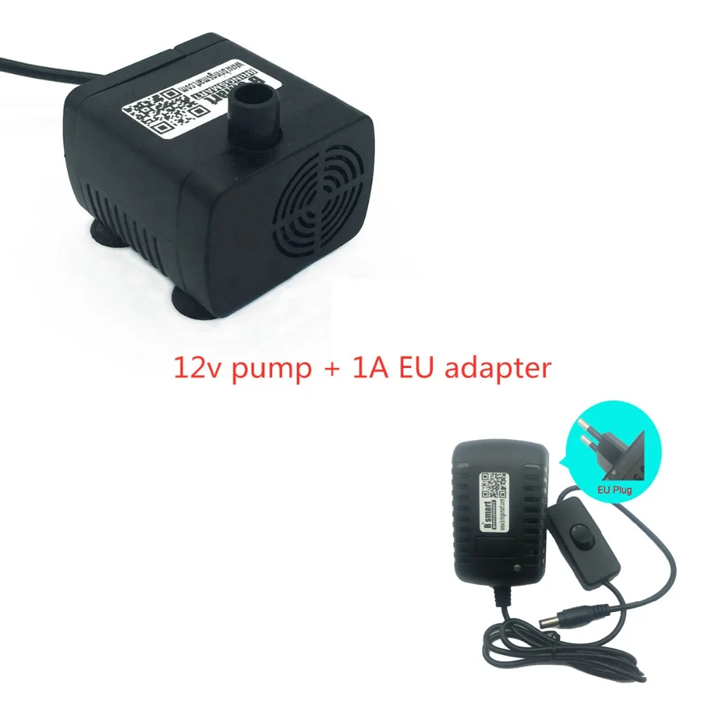 左 12v pump + 1A EU adapter