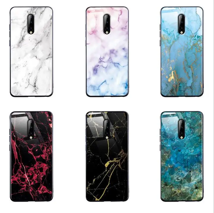 Oneplus 7t Pro Модный чехол с имитацией мрамора искусственный рисунком для мужчин и