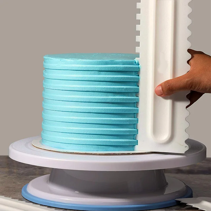 3 типа белые текстуры формы украшения торта инструменты для более гладкого торта Скребок кондитерский Дизайн Аксессуары для выпечки