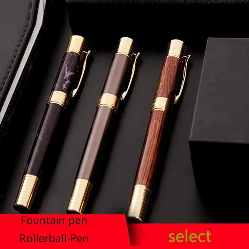 1Pcs DIKA WEN 8038 Smooth Writing Rollerball Pen / Fountain pen High Quality Metal Ink Pens for Student Office Supplies | Канцтовары для