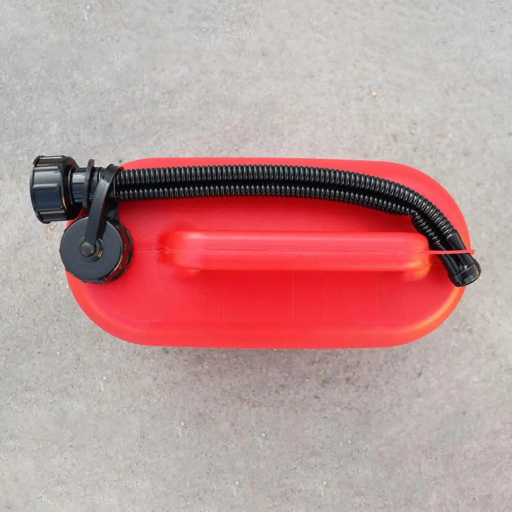 Gas Can Gasoline Oil Container 10L Fuel Tanks Plastic Petrol Cans Red Cans With Scale Thickened Anti-static Fuel Canister