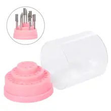 48 отверстий, держатель для маникюрных сверл, подставка, органайзер, контейнер для маникюрных принадлежностей, пустая коробка для хранения с крышкой, полка для маникюра