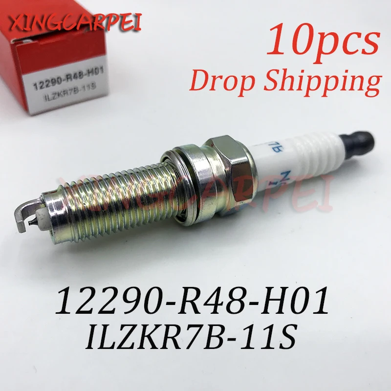 10 шт. ILZKR7B-11S 12290-R48-H01 иридиевая Свеча зажигания подходит для Honda Accord CIVIC CR-V Aacura TSX TL RL MDX ZDX 08-11