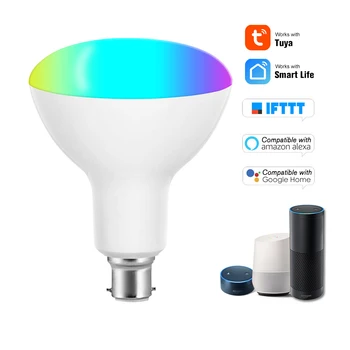 

V21 Tuya Smart WIFI LED Bulb RGB+W LED Bulb Compatible with Google Home & Alexa Voice Control 11W B22 Support APP Control