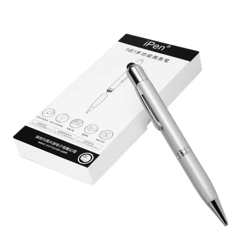 Silver Type c Многофункциональный емкостный стилус, USB диск, внешний аккумулятор для IPhone type-C, Micro-USB, красный, синий, черный, серебристый - Цвет: Silver Type c
