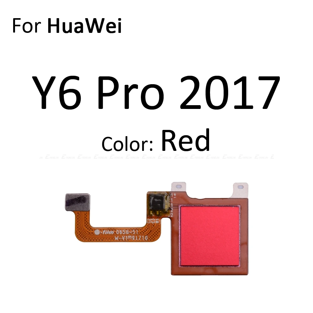 Сканер отпечатков пальцев разъем для Huawei Y9 Y7 Y6 премьер-профессионал сенсорный сенсор ID Кнопка возврата домой ключ гибкий кабель